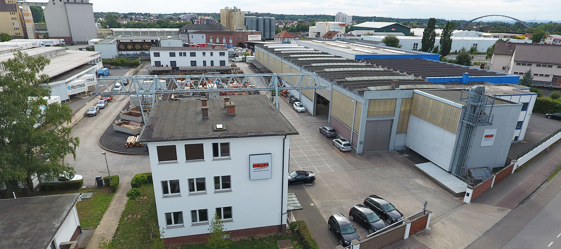 Standort der Baufirma in Hanau